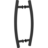 Puxador Redondo Curvo p/ Porta de Vidro ou Madeira  40cm ou 60cm